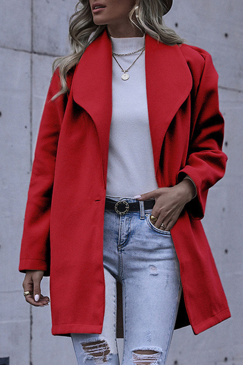 Prendas de abrigo informales de moda con cuello vuelto y retazos (7 colores)