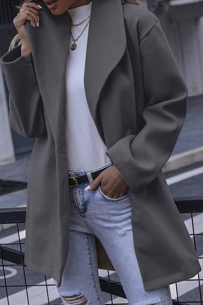 Prendas de abrigo informales de moda con cuello vuelto y retazos (7 colores)