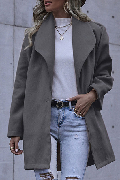 Prendas de abrigo informales de moda con cuello vuelto y retazos (7 colores)