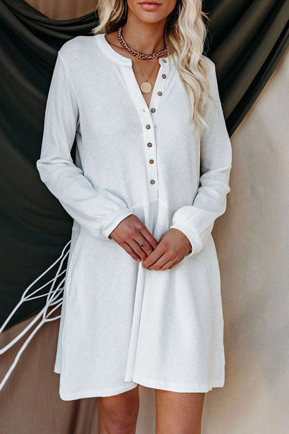 Vestidos de princesa con cuello redondo, de patchwork liso e informal a la moda