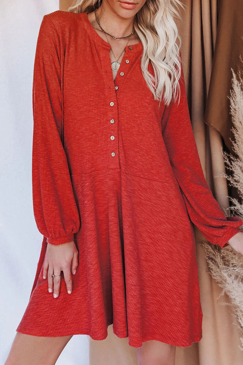 Vestidos de princesa con cuello redondo, de patchwork liso e informal a la moda