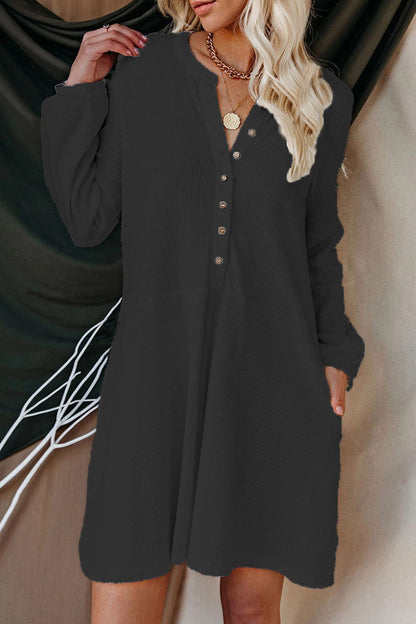 Vestidos de princesa con cuello redondo, de patchwork liso e informal a la moda