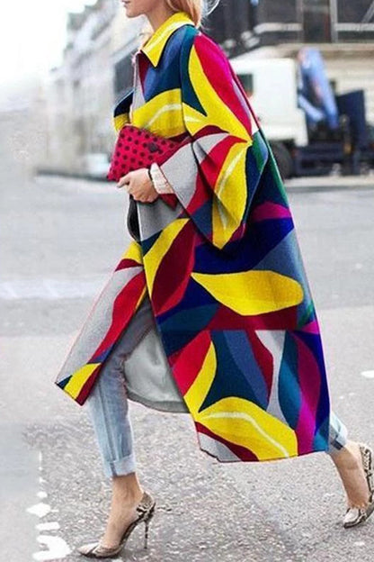 Prendas de abrigo con cuello vuelto, estampado de camuflaje urbano y patchwork (12 colores)