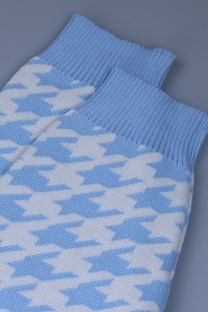 Suéter de cuello redondo con contraste de patchwork geométrico de moda urbana (3 colores)