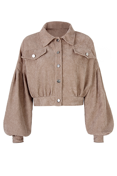 Prendas de abrigo informales de moda con cuello vuelto, hebilla y bolsillo liso (5 colores)