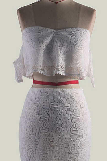 Elegante conjunto de dos piezas con escote en V, manga corta, tirantes finos y espalda descubierta (3 colores)