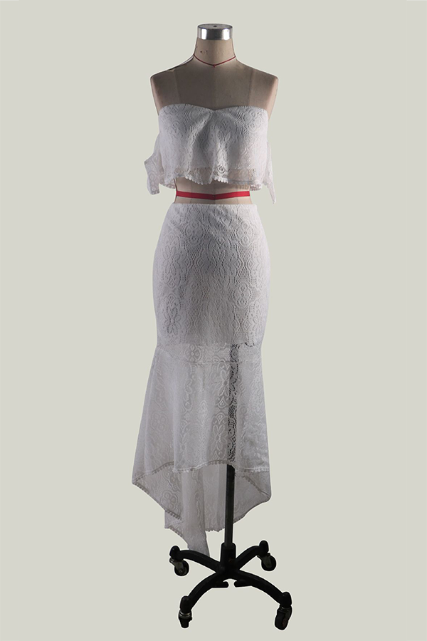 Elegante conjunto de dos piezas con escote en V, manga corta, tirantes finos y espalda descubierta (3 colores)