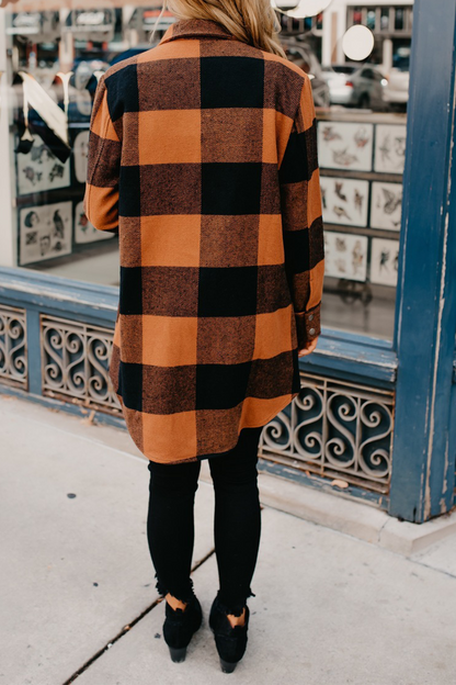 Blusas casuales de cuello mandarín con hebilla y patchwork liso (6 colores)