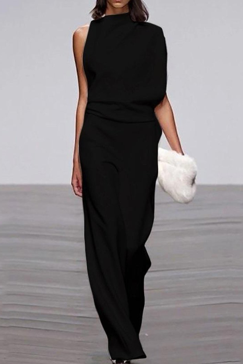 Monos casuales de cuello alto y corte de bota (12 colores)