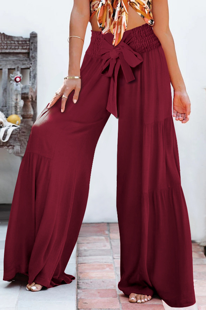 Pantalones casuales de retazos sólidos, sueltos, de cintura media, con altavoz, de color liso (6 colores)