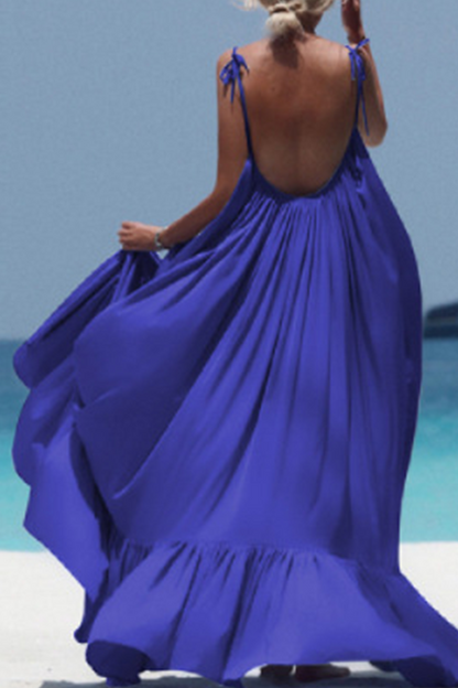 Vestido de malla con tirantes finos y volantes lisos (5 colores)