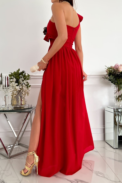 Vestidos casuales de falda pastel con volantes de un solo hombro (6 colores)