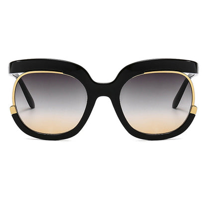 Gafas de sol casuales con parches sólidos