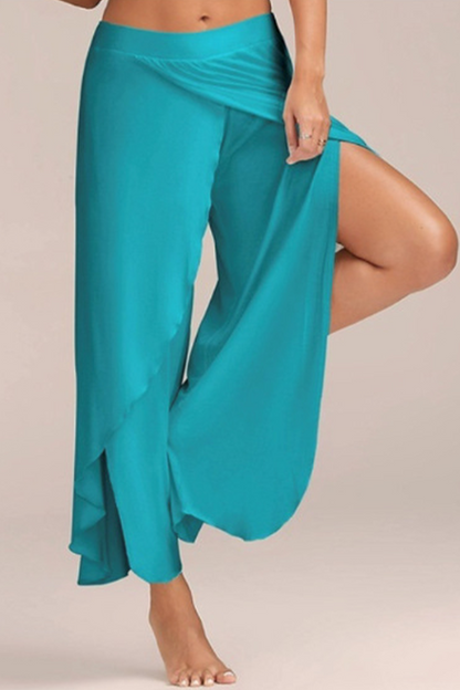 Pantalones Harlan casuales de cintura alta de color liso (10 colores)