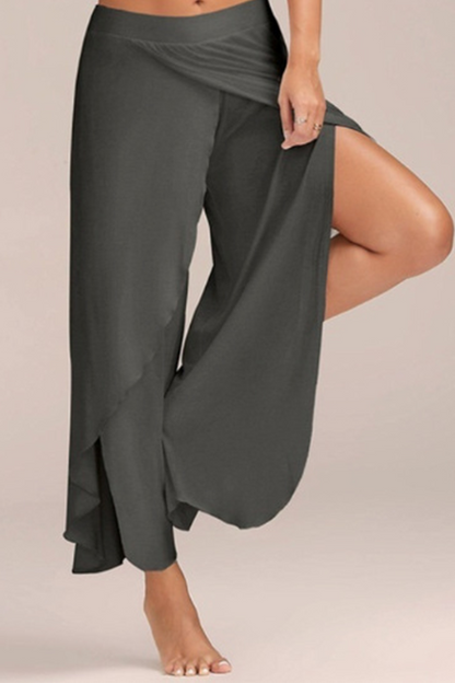 Pantalones Harlan casuales de cintura alta de color liso (10 colores)