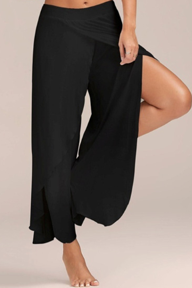 Pantalones Harlan casuales de cintura alta de color liso (10 colores)