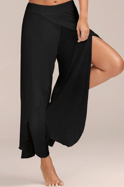 Pantalones Harlan casuales de cintura alta de color liso (10 colores)