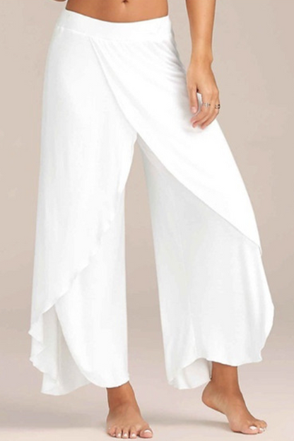 Pantalones Harlan casuales de cintura alta de color liso (10 colores)