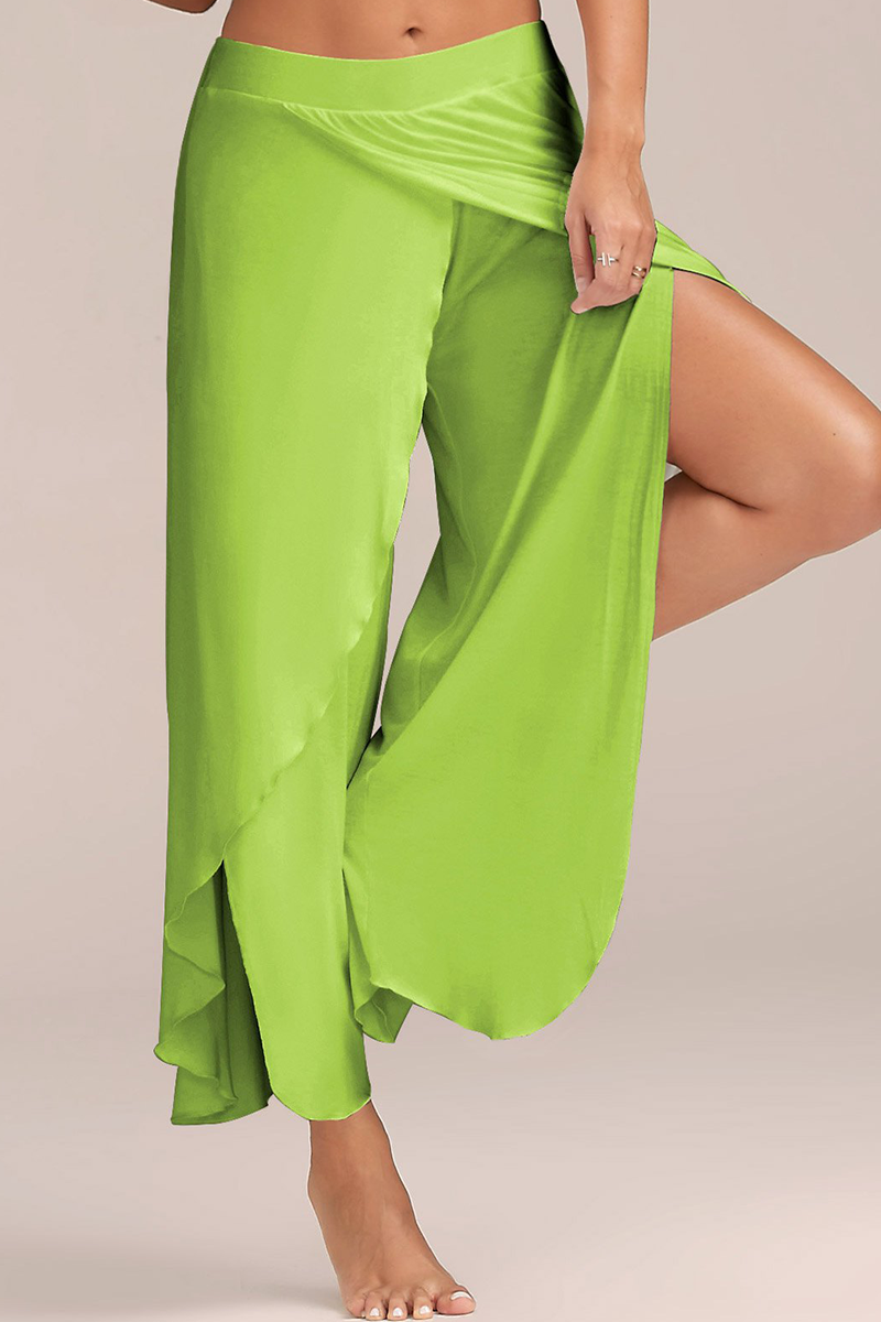 Pantalones Harlan casuales de cintura alta de color liso (10 colores)