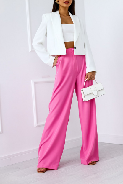 Prendas de abrigo informales con cuello vuelto y parches lisos (5 colores)