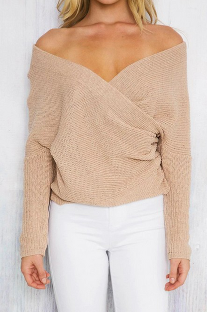 Tops de retazos sólidos de moda con hombros descubiertos (4 colores)