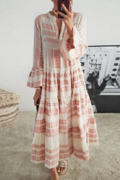 Vestidos de playa sexys con escote en V asimétrico y volantes geométricos