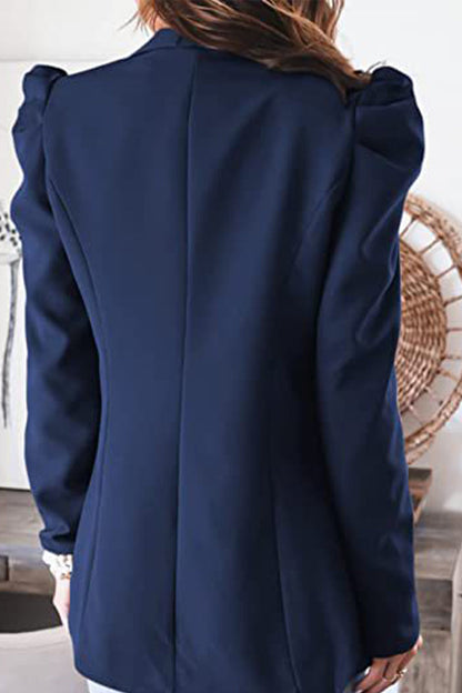 Prendas de abrigo de cuello vuelto de color liso de moda (5 colores)