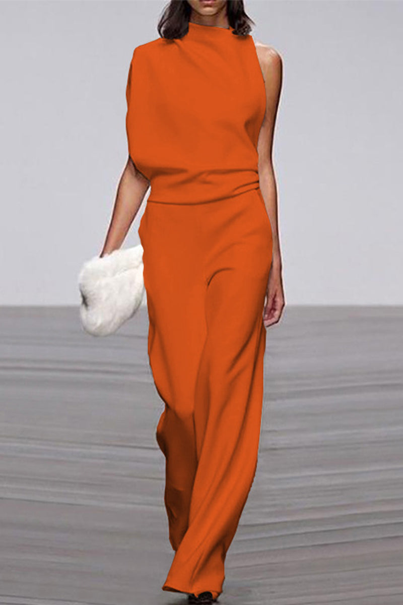 Monos casuales de cuello alto y corte de bota (12 colores)