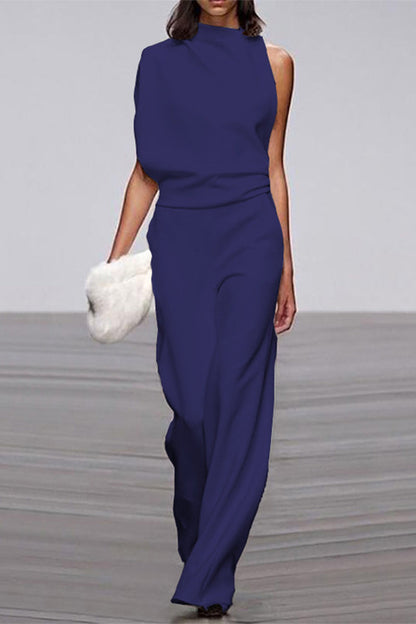 Monos casuales de cuello alto y corte de bota (12 colores)