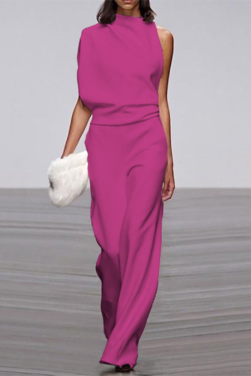 Monos casuales de cuello alto y corte de bota (12 colores)