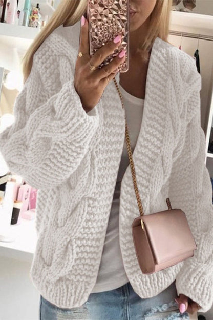 Suéteres casuales de moda con cuello en V en color sólido (5 colores)