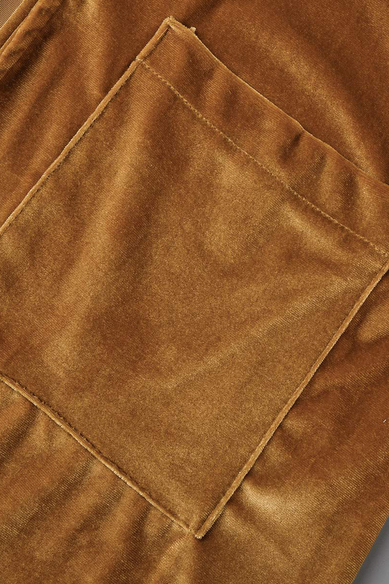 Prenda exterior informal de cuello tipo cárdigan con parches lisos (7 colores)