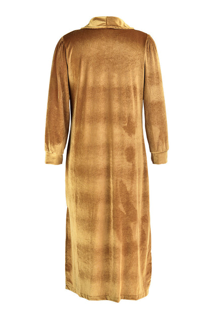 Prenda exterior informal de cuello tipo cárdigan con parches lisos (7 colores)