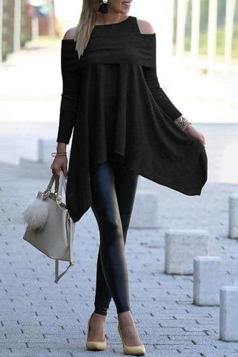 Camisetas casuales de cuello redondo en color liso (4 colores)