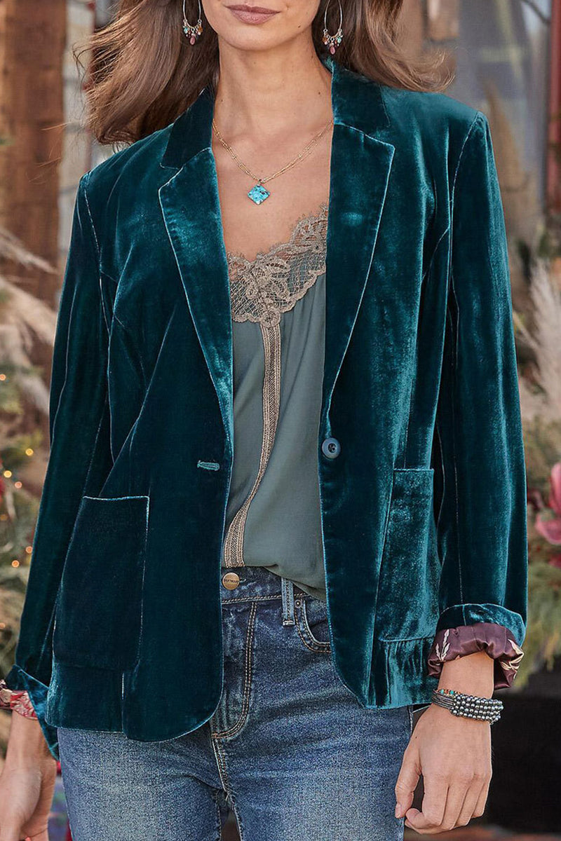 Prendas de abrigo de cuello vuelto de color liso para calle