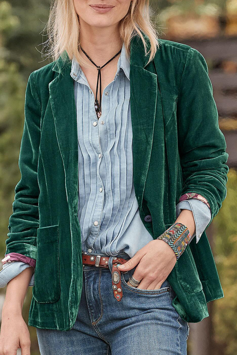 Prendas de abrigo de cuello vuelto de color liso para calle