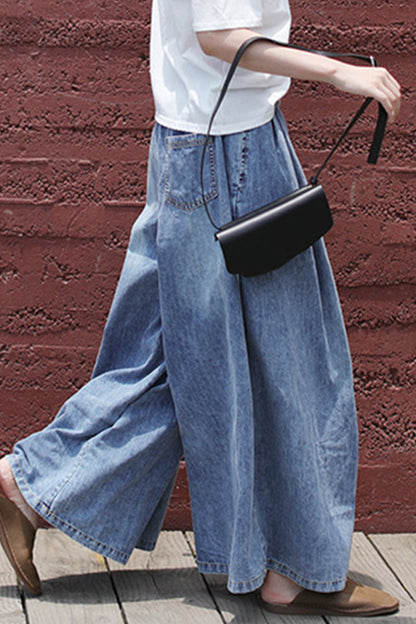 Vaqueros de mezclilla de corte de bota, cintura alta y frenillo liso de Street College