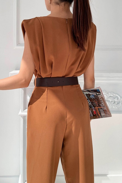 Monos regulares con cuello en U y parches lisos de calle