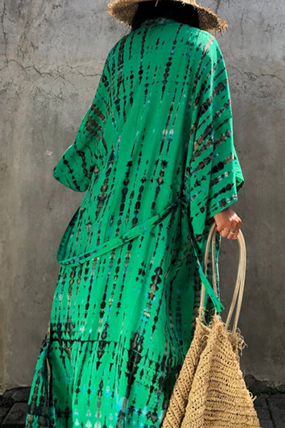 Traje de baño playero con estampado de frenillo para vacaciones (4 colores)