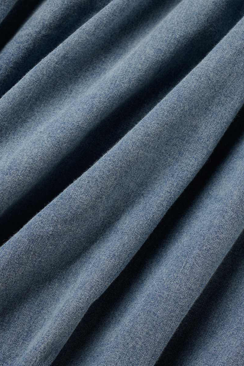 Mono vaquero holgado de cintura alta y manga corta con cuello en V de estilo urbano y estampado sólido