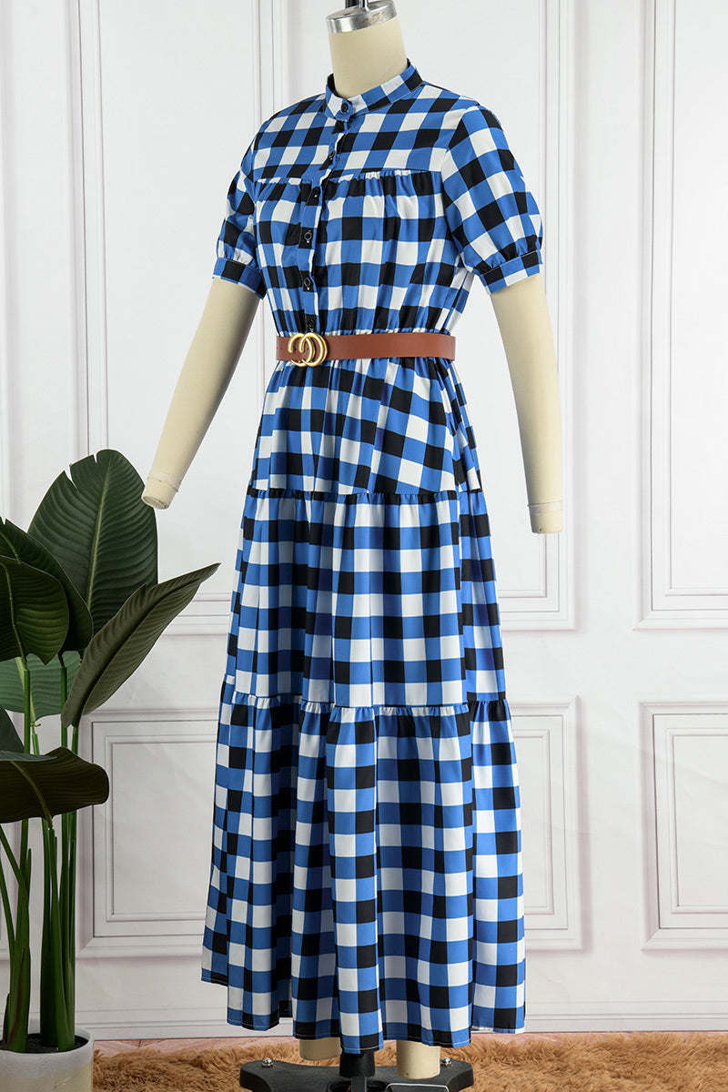 Sweet Elegant Plaid Dresses
