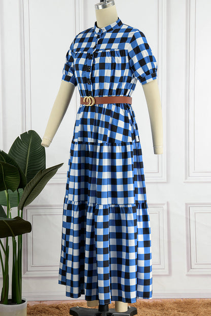 Sweet Elegant Plaid Dresses