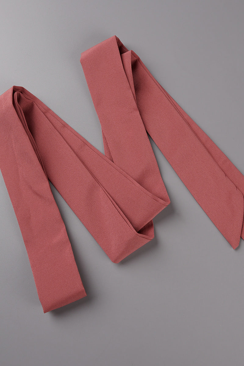 Elegante vestido liso de abertura alta con escote en V y sin mangas (3 colores)