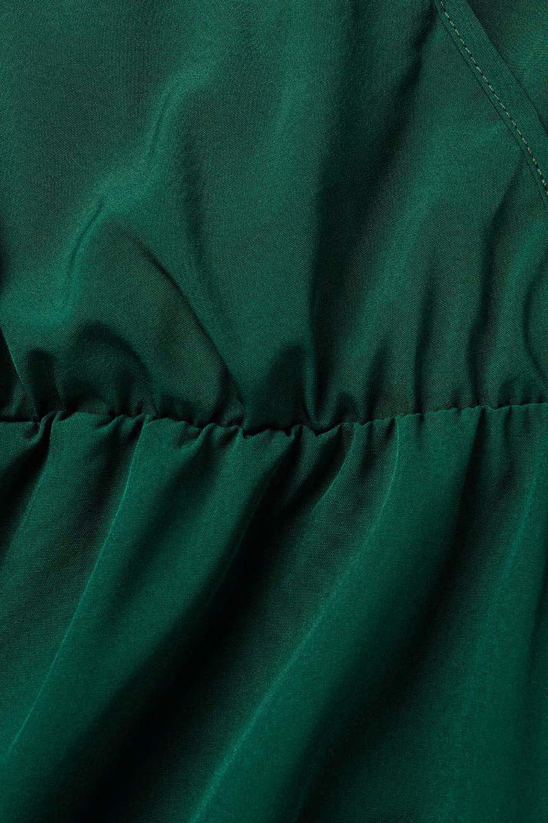 Elegante vestido liso de abertura alta con escote en V y sin mangas (3 colores)