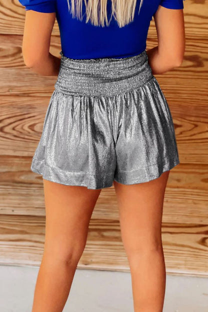 Pantalones deportivos informales de cintura media, holgados, con lentejuelas y colores sólidos (5 colores)