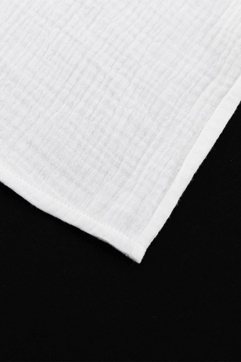 Conjunto informal de dos piezas con cuello en V, color liso y frenillo