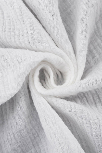 Conjunto informal de dos piezas con cuello en V, color liso y frenillo