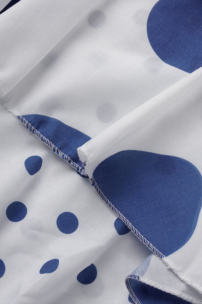 Vestido casual con estampado de patchwork de lunares (9 colores)