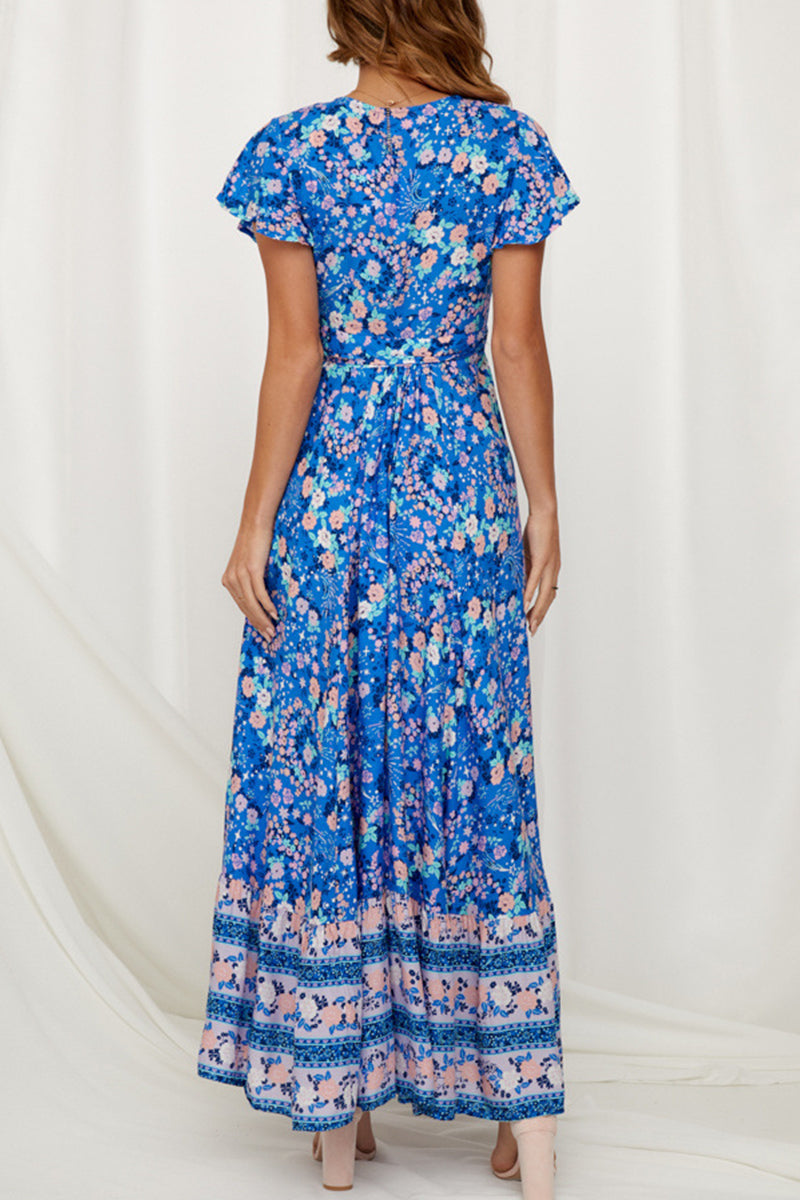 Vestidos sexys y elegantes con cuello en V y estampado en forma de A (10 colores)