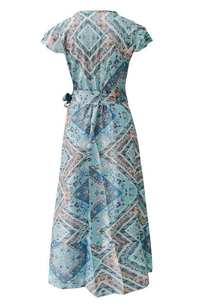 Vestidos sexys y elegantes con cuello en V y estampado en forma de A (10 colores)